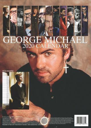 GEORGE MICHAEL CALENDAR 2020 LARGE UK WALL A3 POSTER SIZE & BY OC 2