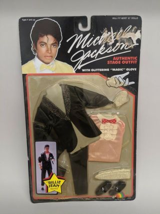 Vintage 1984 Michael Jackson Billie Jean Outfit By Ljn For 12 " Doll