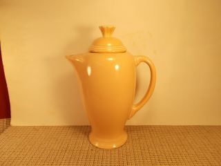 Homer Laughlin Fiesta Apricot Coffee Pot 9 1/4 " T Imperfect