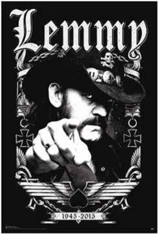 Motorhead Lemmy 1945 - 2015 Poster
