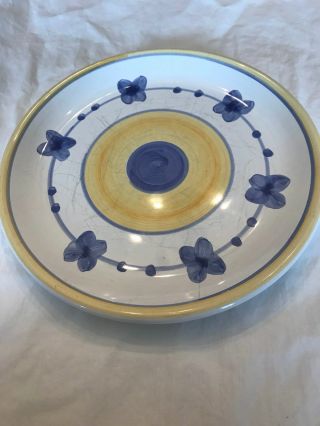 Caleca Marina Blue Made In Italy Pottery Salad Plate 7 In.  Set Of 4