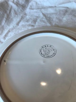 Caleca Marina Blue Made in Italy Pottery Salad Plate 7 in.  set of 4 2