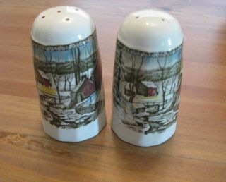 Johnson Brothers The Friendly Village Salt & Pepper Shakers
