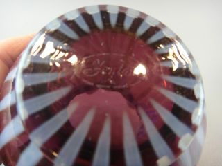 Fenton Art Glass AMETHYST OPALESCENT Sprial Rib Optic Vase 4