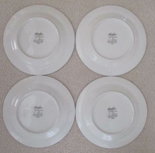 AMERICAN ATELIER ROOSTER TOILE SALAD / DESSERT PLATE - SET OF 4 3