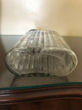Vintage Anchor Hocking Refrigarator Water Jar Ribbed Glass 4