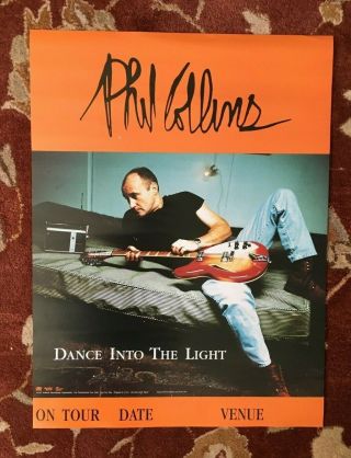 Phil Collins Dance Into The Light Rare Promotional Poster Genesis