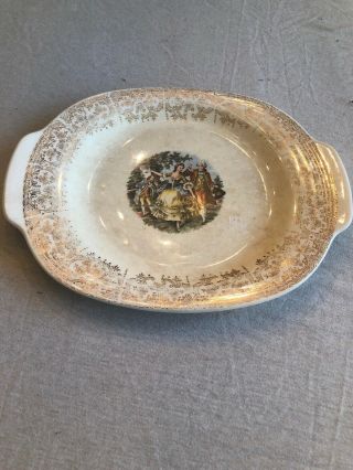 The Sebring Pottery Co. ,  Chantilly It - S284,  13 1/2 " Oblong Serving Dinner Platter