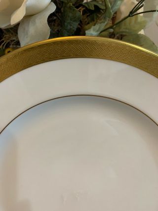 Waterford Fine English China KELLS GOLD Dinner Plate 10.  75” 2