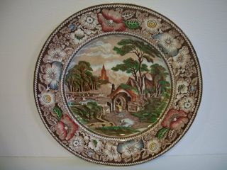 " Rural England " W.  R.  Midwinter Ltd.  10 " Ceramic Plate