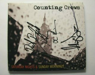 2008 Counting Crows Signed Saturday Nights & Sunday Mornings - Adam Duritz Cd