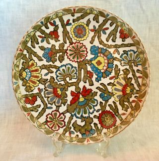 Antique Porcelain Royal Vienna Gold - Trimmed Plate Post - Wwi Art Nouveau,  1920s?