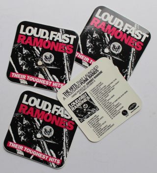 The Ramones 4 Record Store Stickers 2002