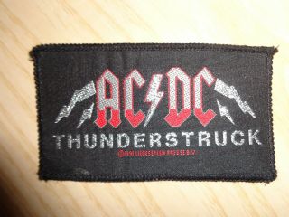 Patch Ac/dc " Thunderstruck " Vintage 1991