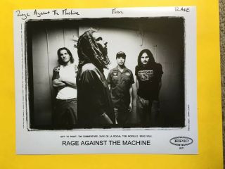 Rage Against The Machine 8x10 Press Photo 2000,  Epic