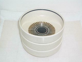 Lenox Temper - Ware Percussion Set Of 3 Coupe Cereal Bowls 6 1/8 "