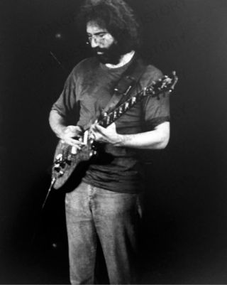 8x10 Print Jerry Garcia The Grateful Dead On Stage Performing Jg1