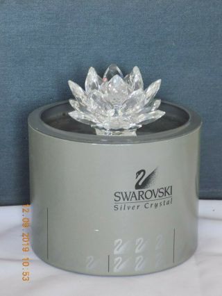 Swarovski Crystal 7600 123 000 Water Lily Candle Holder (boxed)
