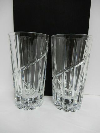 Set Of 2 Mikasa Uptown Highball Glasses " Discontinued " Hiball Cocktail Water Tea