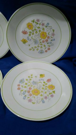 Set of 4 Corelle Spring Meadow 10 1/4 ” Dinner Plates Corning USA 4
