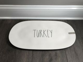 Rae Dunn Turkey Thanksgiving Large Melamine Tray Platter