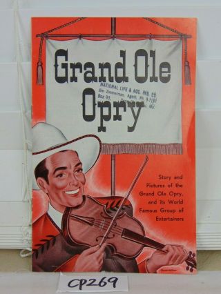 Vintage Souvenir Program Grand Ole Opry Wsm 50 