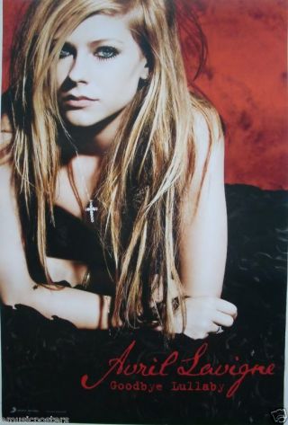 Avril Lavigne " Goodbye Lullaby " Hong Kong Promo Poster - Canada Rocks