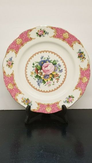 Vintage Royal Albert England 11 " Dinner Plate Lady Carlyle