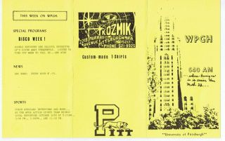 640 Am Wpgh Pittsburgh Pitt Vintage October 11 1976 Music Survey Boston 1