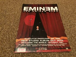 (bebk2) Advert/poster 11x8 " Eminem : The Eminem Show