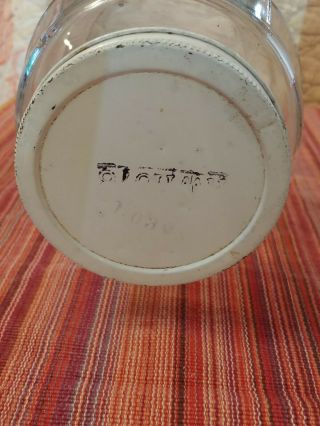Vintage Anchor Hocking Pickle Jar With Lid needs cleaning only 4