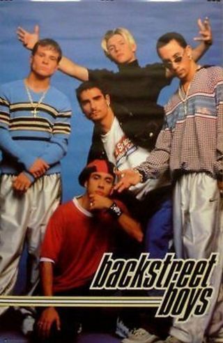 1998 Backstreet Boys Poster Funky 7500 Nip 22x34