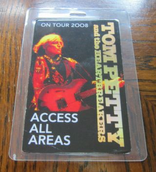 2008 Tom Petty And The Heartbreakers On Tour 2008 Concert Backstage Pass Photo