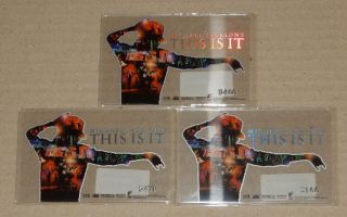 Michael Jackson This Is It Taiwan Ltd Promo Numbered Card Rare