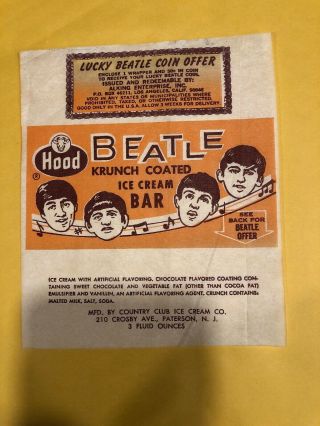 Beatles Ice Cream Bar Wrap