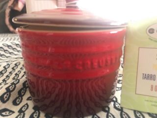 Le Creuset Small Spice Jar with Lid Cerise Red Stoneware 2