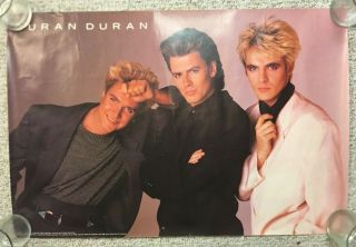 Duran Duran Vintage 1987 Poster - 20 " X 30 " / Rock And Roll 1980s Memorabilia
