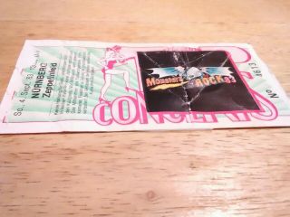 Monsters Of Rock Ticket 1983 Nurnberg Germany.  Whitesnake.  Blue Oyster Cult.  Thi