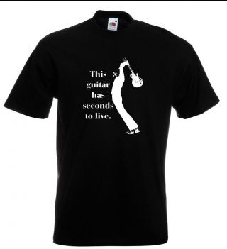 The Who T Shirt This Guitar Has Seconds To Live Mod Pete Townshend Keith Moon
