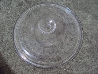 Corning Ware Pyrex Glass G1c Round Replacement Casserole Lid Cover Ribbed 8 - 1/2 "