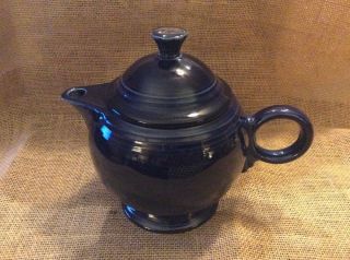 Fiestaware Teapot Fiesta Cobalt Blue Large 44 Oz Teapot With Lid