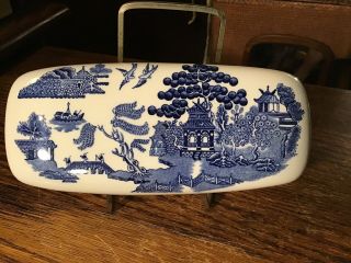 Johnson Brothers Willow Blue Covered Butter Dish 1/4 Pound Top Only Made England