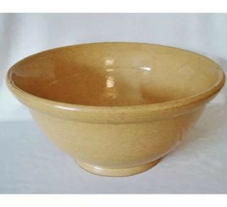 PACIFIC POTTERY YELLOW WARE KITCHEN MIXING BOWL c 1920’s 9 3