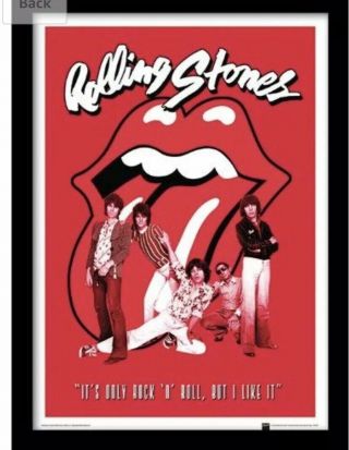 Rolling Stones Rock N Roll Framed Poster