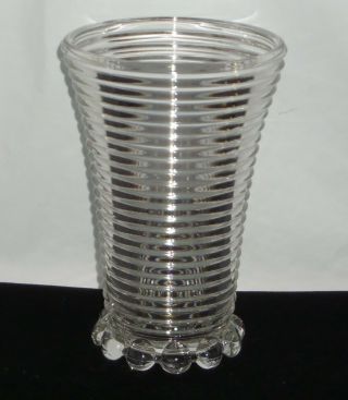 Anchor Hocking Manhattan Crystal 8 " Vase