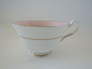 Vintage Pink Rosina Tea cup & Saucer with Large Cabbage Rose 5