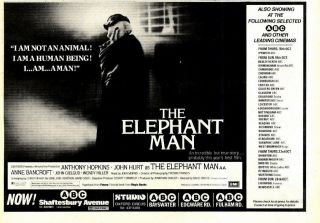 (npbk06) Advert 7x11 " Anthony Hopkins As The Elephant Man Cinema Movie