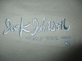 Jack Johnson 2008 World Tour Large Polo Shirt Rare
