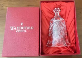 Vtg Waterford Crystal 1987 Xmas Bell 12 Days Of Christmas " Four Calling Birds "