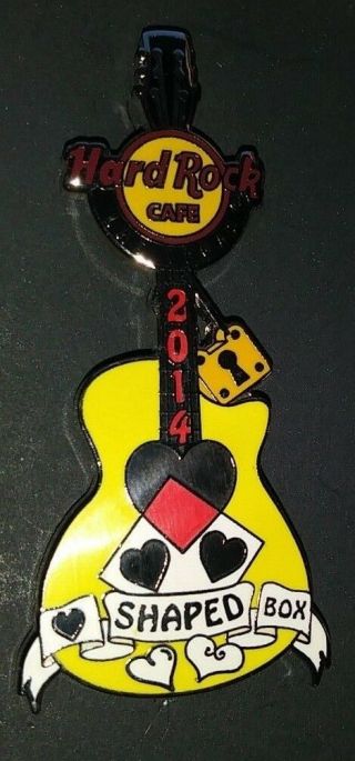 Hard Rock Cafe Hrc 2014 Las Vegas Shaped Box Lock Guitar Collectible Pin /le